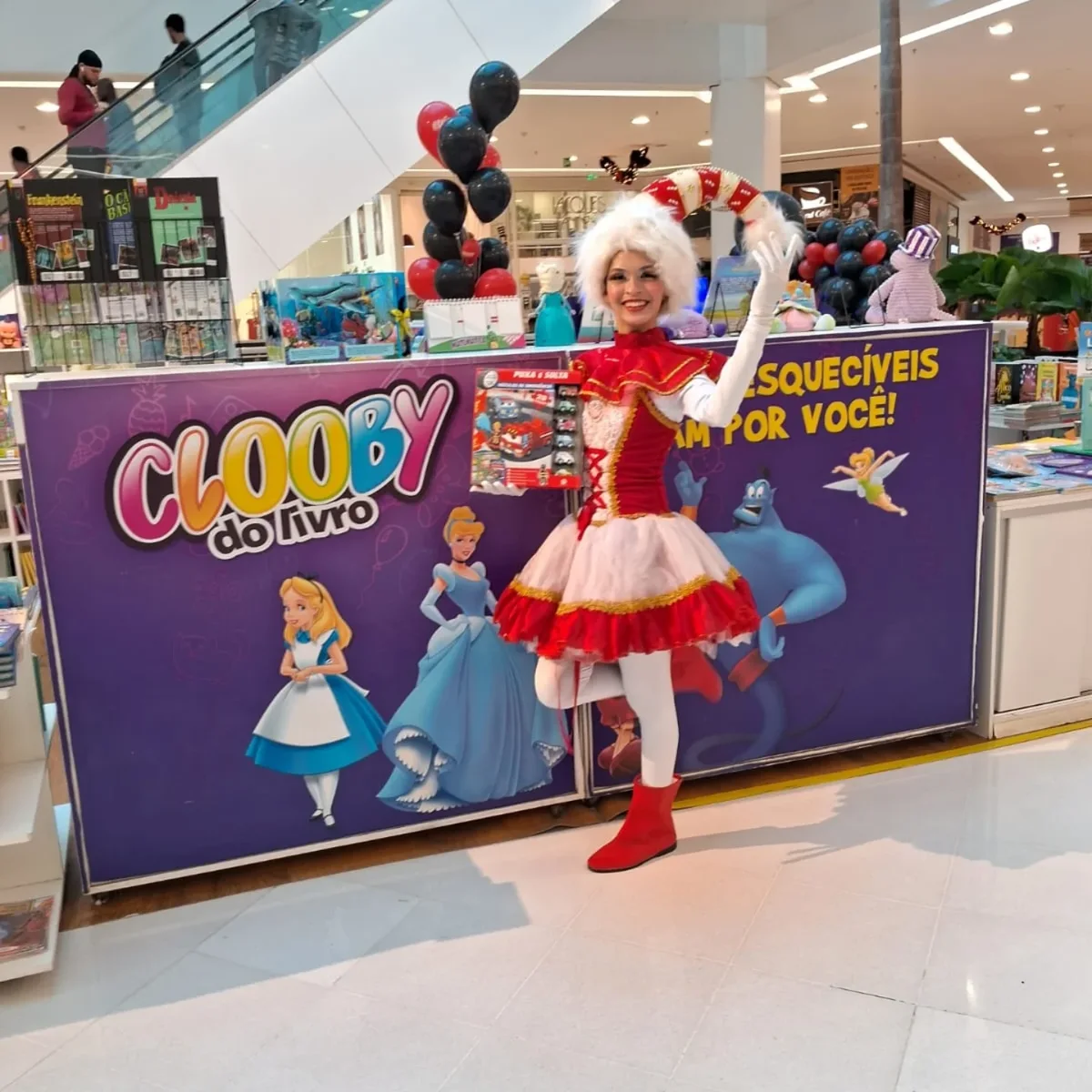 Fachada do Clooby do Livro no Shopping Bela Vista